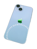 iPhone 14 azul seminuevo, 128GB, libre de fábrica, como nuevo, salud batería 87%, certificado, E-sim.