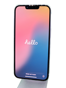 iPhone 14 azul seminuevo, 128GB, libre de fábrica, como nuevo, pantalla OLED, doble cámara.