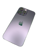 iPhone 14 Pro Max púrpura seminuevo, 256GB, libre de fábrica, grado 1 como nuevo, con 91% salud de batería.