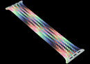 Correa Apple Watch Braided Solo Loop Pride Edition original, trenzada multicolor, talla M, compatible con 44mm, 45mm, 46mm, 49mm.
