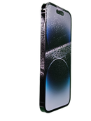 iPhone 14 Pro seminuevo negro, 128GB, con pantalla OLED, triple cámara, grado 1, listo para usar.