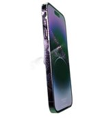 iPhone 14 Pro púrpura, 128GB, seminuevo, libre, con pantalla OLED y triple cámara, certificado, como nuevo.