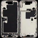 Tapa superior blanca de titanio para iPhone 16 Pro Max, repuesto para reparación de carcasa.