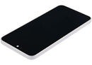 Pantalla OLED refurbished blanca con marco para Samsung Galaxy A37 5G (SM-A376), repuesto para reparación de display.