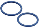 Dos anillos bezel protectores azules para cámara trasera de iPhone 12 o 12 mini.