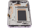 Pantalla incell con marco para Samsung Galaxy S8, color Orchid Gray, sin sensor de huella. Reparación display SM-G950F.