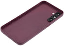 Tapa trasera rojo oscuro sin logo para Samsung Galaxy A14 5G, con lente de cámara. Repuesto para reparación.