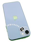 iPhone 14 seminuevo azul, libre, 128GB, grado 1 como nuevo, batería 86%, con certificación.