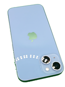 iPhone 14 seminuevo azul, libre de fábrica, 128GB, Grado 1, certificado, con E-sim.
