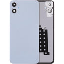 Tapa trasera plateada para Samsung Galaxy A05 4G (A055) con lente de cámara integrada, repuesto de reparación.