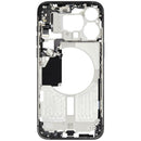 Tapa trasera original iPhone 15 Pro Max A2849, titanio negro, grado C, repuesto OEM.