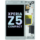 Pantalla LCD original blanca para Sony Xperia Z5 Compact E5823, repuesto para reparación de pantalla rota.