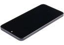 Pantalla OLED refurbished para Samsung Galaxy A37 5G, color Charkoal, con marco, lista para repuesto y reparación.