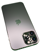 iPhone 13 Pro Max seminuevo en Quetzaltenango, certificado y con buena salud de batería, disponible en color negro y libre de fábrica.