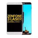 Compra en Xela Quetzaltenango la pantalla LCD para Asus ZenFone 3 Laser (ZC551KL / 2016) en color blanco, ¡con garantía y sin marco!