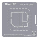 Stencil Qianli QS132 Bumblebee para reballing de capa intermedia OPPO Find X2, herramienta de reparación de precisión.