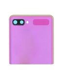 Encuentra pantallas externas OLED usadas de Samsung Galaxy Z Flip 4G y 5G en Xela Quetzaltenango para reparaciones con marco en Mirror Purple.