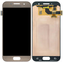 Pantalla hard OLED sin marco Samsung Galaxy A3 (A320 / 2017) original Gold Sand para reparación de display.