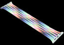 Correa Braided Solo Loop Pride Edition para Apple Watch, con trenzado multicolor vibrante. Talla 4 (pequeña), compatible 38mm, 40mm, 41mm, 42mm.
