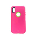 Estuche  Defender Fucsia / Verde - IPHONE XR (6.1)