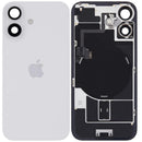 Tapa trasera blanca original para iPhone 16 con MagSafe, NFC y flex de flash, versión UK/EU.
