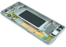 Pantalla original Samsung Galaxy S10 Prism Silver, repuesto LCD para reparación, modelo G973.