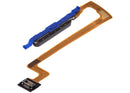Sensor de huella negro mate con cable flex para Xiaomi Redmi Note 12 5G, repuesto para reparación.