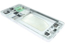 Pantalla OLED blanca con marco para Samsung Galaxy S26 Ultra 5G, ideal para reparación de pantalla rota.