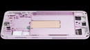 Pantalla OLED 120Hz para Samsung Galaxy S23 Plus, color lavanda, con marco, ideal para reparación de pantalla rota.