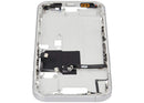 Chasis blanco titanio para iPhone 16 Pro (A3292, A3293) con botones de encendido y volumen, repuesto de reparación.