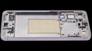 Pantalla OLED con marco para Samsung Galaxy S25 Plus 5G Silver Shadow, 120Hz, repuesto original para reparación.