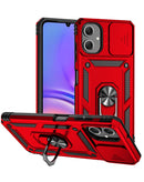 Protege tu Galaxy A07 con estilo en Xela Quetzaltenango con una funda híbrida de doble capa con aro de metal y protector de cámara.