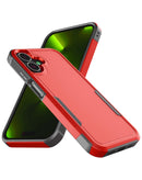 Funda Samsung Galaxy A07 de doble capas anticolgante robusta -Rojo