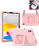 Funda protectora SlowBack color oro rosa para iPad, con soporte cuadrado y protección total.