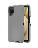 Funda heavy duty Galaxy A12 (DARK GRAY & Negro)