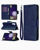 Funda de cuero con ranura para tarjetas Galaxy A13 AZUL