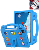 Funda antigolpes azul SlowBack para iPad Air/Pro con asa, protectora y ergonómica.