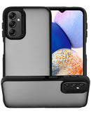 Funda negra de silicona mate a prueba de choque para Samsung Galaxy A13 5G, diseño SlowBack.