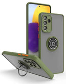 Funda protectora verde militar para Galaxy A13 5G, PC duro y TPU suave, con soporte I-Ring.