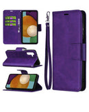 Encuentra la mejor funda de cuero para tu Galaxy A15 en Quetzaltenango con ranura para tarjeta en color púrpura en Xela.