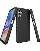Funda protectora negra de doble capa para Samsung Galaxy A16, absorbe golpes, resistente y duradera.