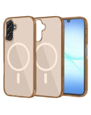 Case magnético SlowBack marrón a prueba de golpes para Samsung Galaxy A17 / A26 5G. Protección duradera para tu celular.