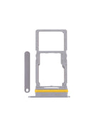 Bandeja dual SIM gris para Samsung Galaxy A17 5G, componente de reemplazo para tarjeta SIM.