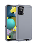 Funda heavy duty Samsung Galaxy A51 (DARK GRAY & Negro)
