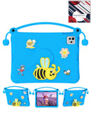 Funda antichoque azul marino para iPad Air 4/5 y Pro 11, con soporte de abeja para niños.