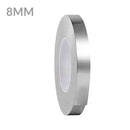 Cinta de foil de aluminio plateada de 8mm y 40m para manualidades y proyectos en Quetzaltenango.