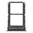 Bandeja SIM negra Premium para Xiaomi Poco X3 GT Dual Card Version, para reparación de celulares.