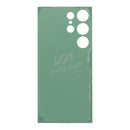 Tapa trasera OEM Titanium Blue para Samsung Galaxy S24 Ultra SM-S928 con adhesivo, sin logo.
