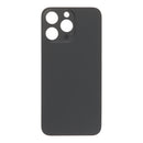 Tapa trasera de titanio negro para iPhone 15 Pro Max, con adhesivo, orificio pequeño y sin logo OEM.