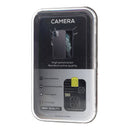 Protector de vidrio templado Duo Black para lentes de cámara trasera de iPhone, ofreciendo máxima protección y claridad.